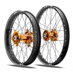 ROUE ARRIERE TALON MOYEU ORANGE CERCLE NOIR 19 X 2.15 KTM/HUSQVARNA