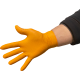 Boite de 50 Gants nitrile orange non poudré -Taille : L